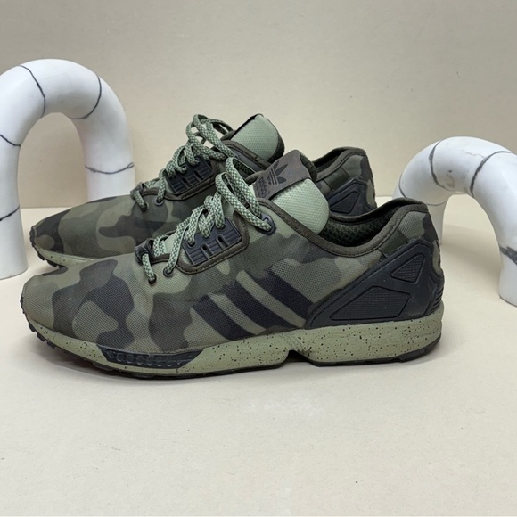 Adidas Men's Rare ZX Flux Torsion men green camo - BAPE resembles - Picture 4 of 8
